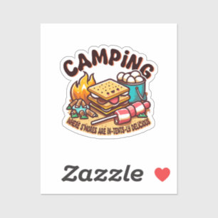 S'mores-Camping Aufkleber