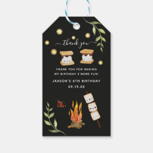 S'mores Camping Lagerfeuer Grünes Dankeschön-Gesch Geschenkanhänger