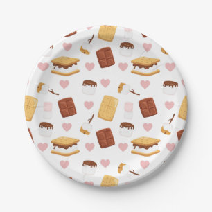 S'mores Camping-Partydekoration  Pappteller