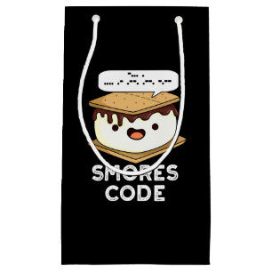 Smores Code Funny Food Pub Dark BG Kleine Geschenktüte