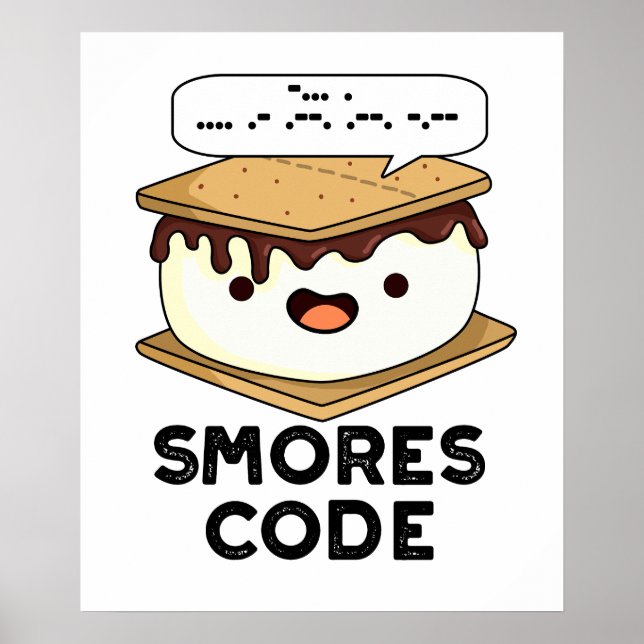 Smores Code Funny Food Puff Poster (Vorne)