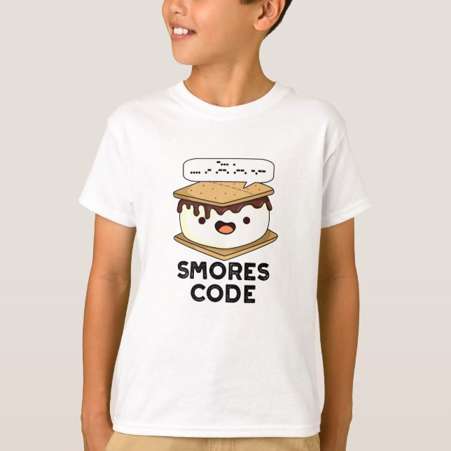 Smores Code Funny Food Puff T-Shirt (Vorderseite)