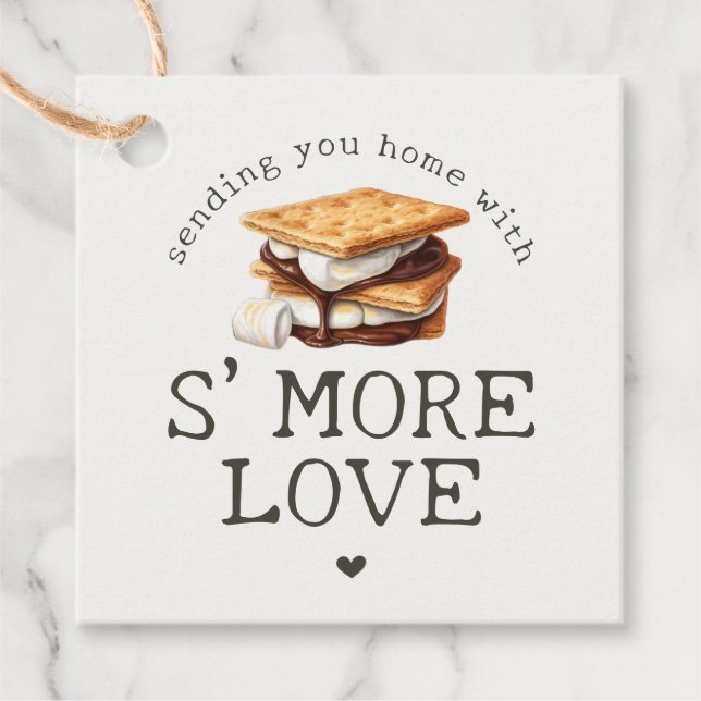 S'mores fallen Feuer-Außenfavoriten Geschenkanhänger (Vorderseite)