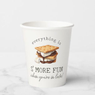 S'mores Herbst Bonfire Outdoor Paarschauer Pappbecher