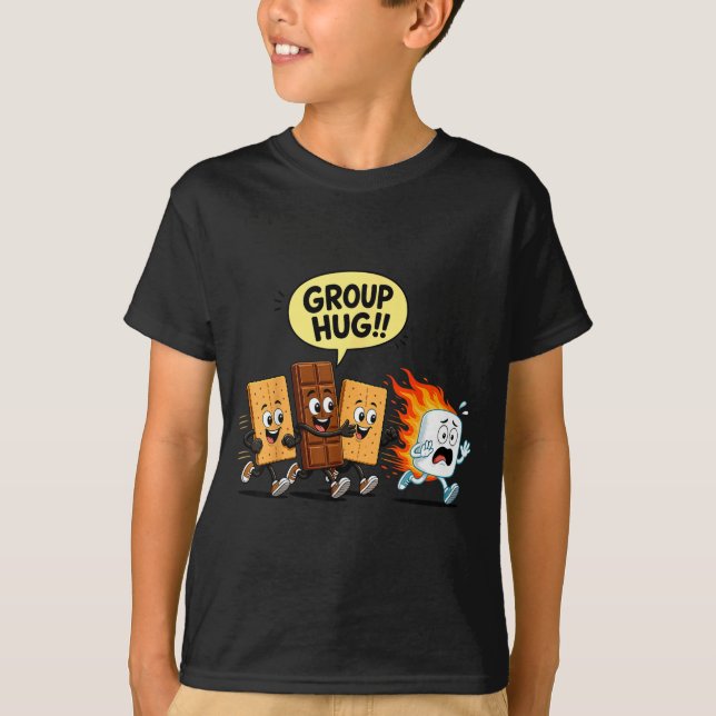 S'mores Humor Marshmallow Lagerfeuer  T-Shirt (Vorderseite)