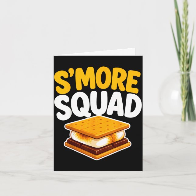 S'mores Liebhaber Lagerfeuer Marshmallow  Karte (Vorderseite)