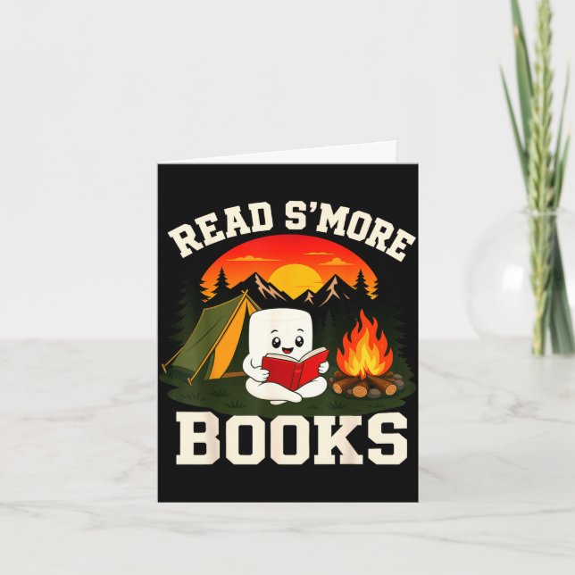 S'mores-Marshmallow-Lesecampfire  Karte (Vorderseite)