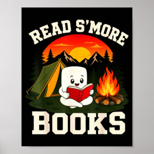 S'mores-Marshmallow-Leselagerfeuer Poster