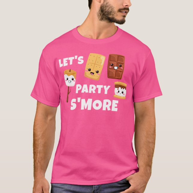 S'Mores Marshmallows Camping - Kawaii - Lasst uns  T-Shirt (Vorderseite)