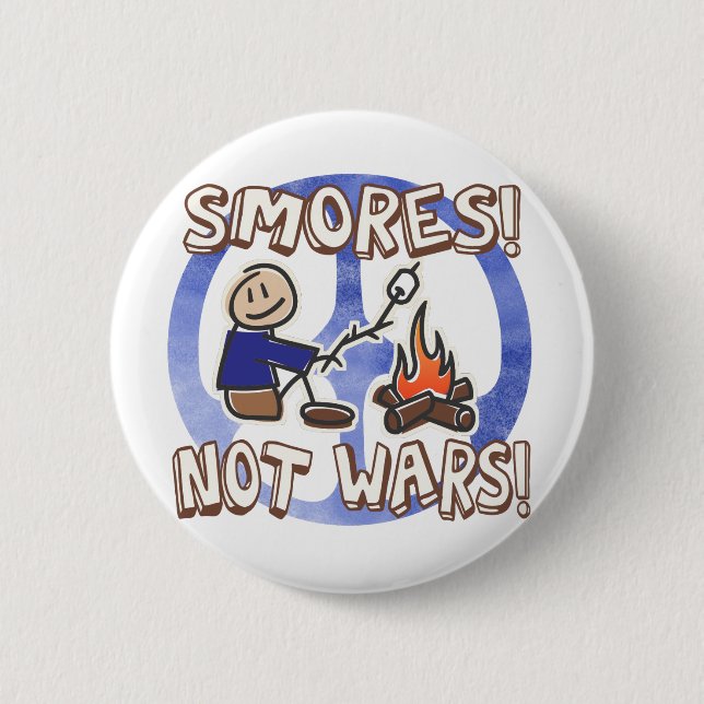 S'mores nicht kämpft Knopf Button (Vorderseite)