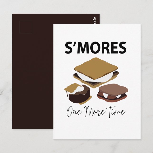 Smores S'mores Dessert noch einmal etwas langsamer Postkarte (Vorne/Hinten)