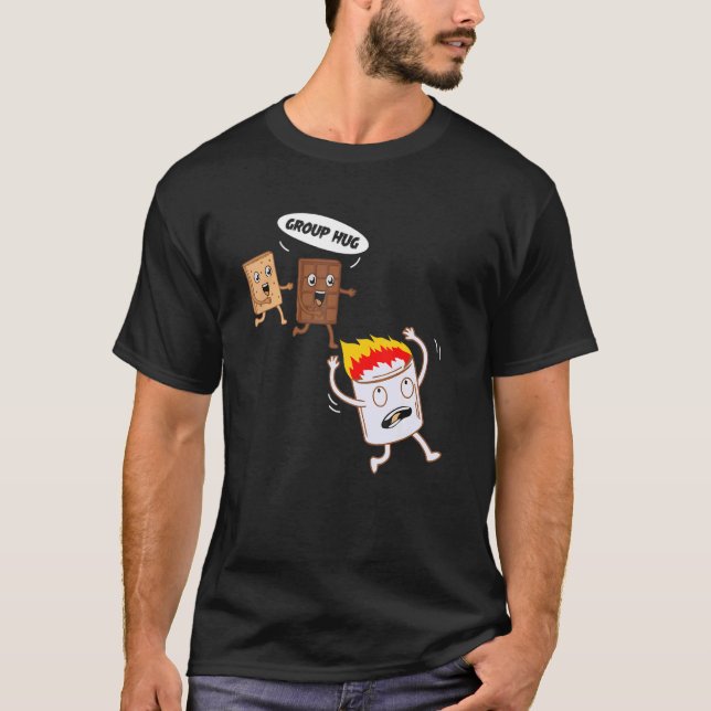 Smores S'mores Marshmallow Camping Roasting Bonfir T-Shirt (Vorderseite)