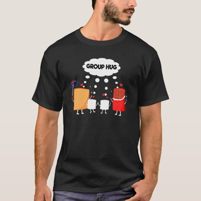 Smores S'mores Marshmallow Camping Roasting Bonfir T-Shirt (Vorderseite)