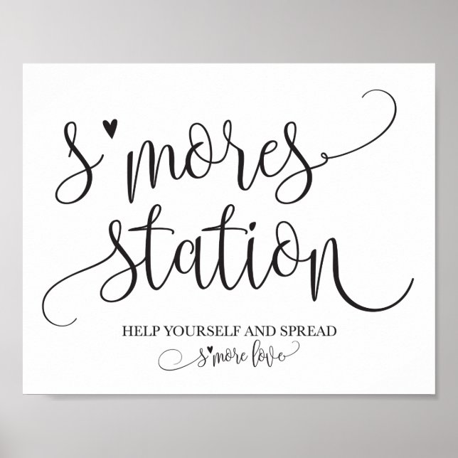 S'mores Station Gefallen Party Signage Poster (Vorne)