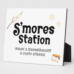 S'mores-Stations-Schild Fotoplatte