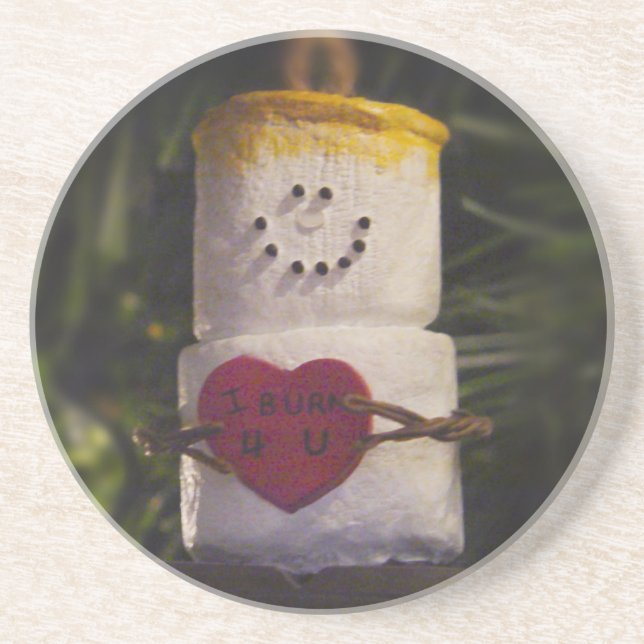 S'mores Typ-Verzierung Getränkeuntersetzer (Vorne)