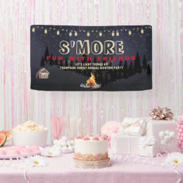 S'mos Spaß Bonfire Backyard Keks Freundschaft gebe Banner