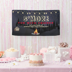 S'mos Spaß Bonfire Backyard Keks Freundschaft gebe Banner