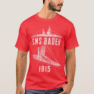 SMS Baden German 1915 WW1 Battleship Blueprint Dia T-Shirt