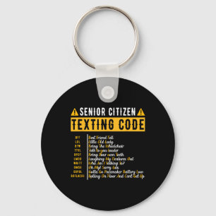 SMS-Code-Geschenk für Senioren Vintage Opa-Geschen Schlüsselanhänger