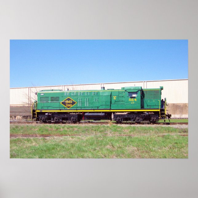SMS Railroad Lines Baldwin AS616 # 554 Poster (Vorne)
