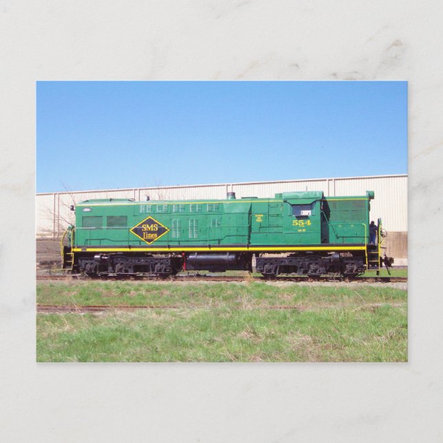 SMS Railroad Lines Baldwin AS616 # 554 Postkarte (Vorderseite)
