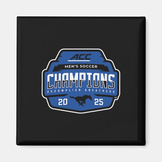 Smu Mustangs Acc Champs 2025 Men's Soccer _1  Magnet (Vorne)