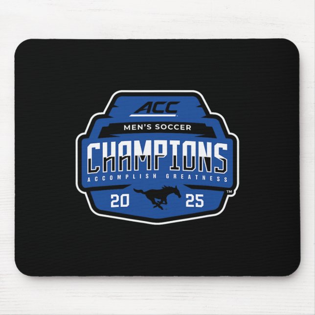 Smu Mustangs Acc Champs 2025 Men's Soccer _1  Mousepad (Vorne)