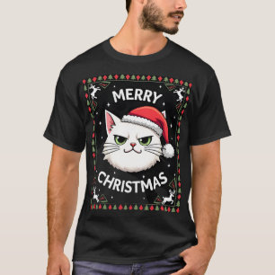 Smudge Cat hässlicher Weihnachtspullover (1) T-Shirt