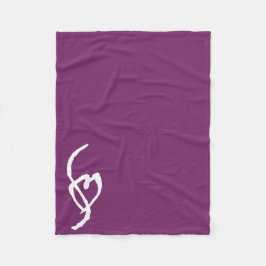 Smuffin Smut-Kennzeichen-Fleece-Decke lila Fleecedecke