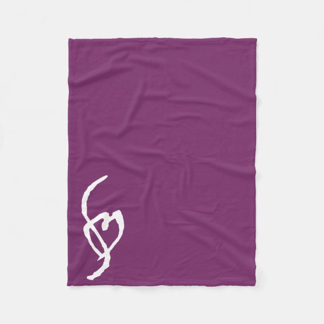 Smuffin Smut-Kennzeichen-Fleece-Decke lila Fleecedecke (Vorderseite)