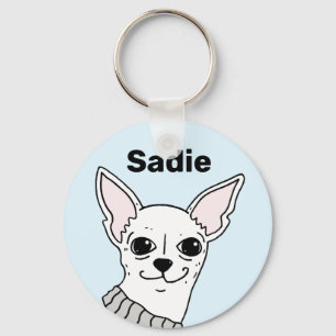 Smug Chihuahua Doodle Personalisierter Schlüssela Schlüsselanhänger