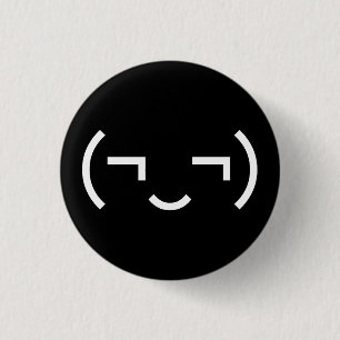 Smug Emoticon (EUR ‿) Japanischer Kaomoji Button