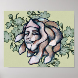 Smug Medusa Artwork Softgorgon Art Medusa Schlange Poster