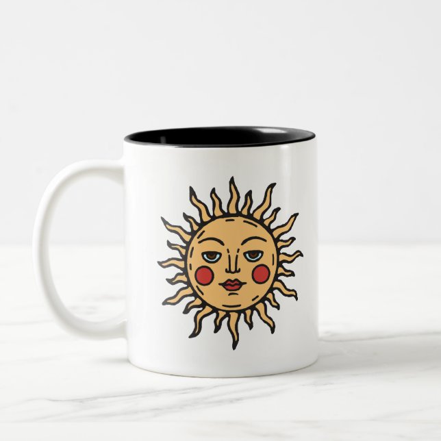 Smug Sun Zweifarbige Tasse (Links)