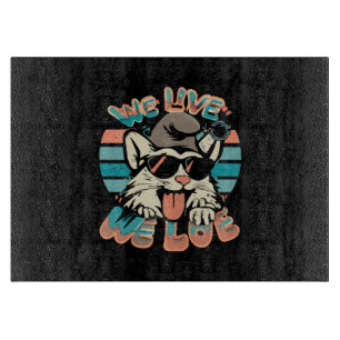 Smurf Cat - Wir leben, wir Liebe Schneidebrett