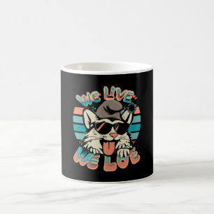 Smurf Katze - Wir leben wir lieben Kaffeetasse