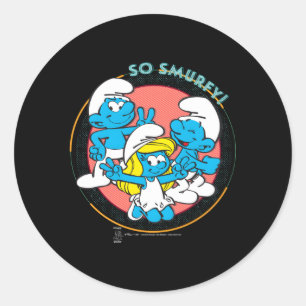 Smurfette Jokey so Smurfey Runder Aufkleber