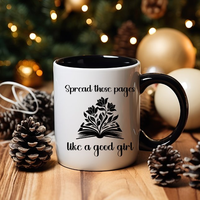 Smut Leser buchen Lover Geschenke für ihre lustige Tasse (Smut Readers Mug, Book Lover Gift For Her, Funny Reading Mug, Spread Those Pages Spicy Reader mug)