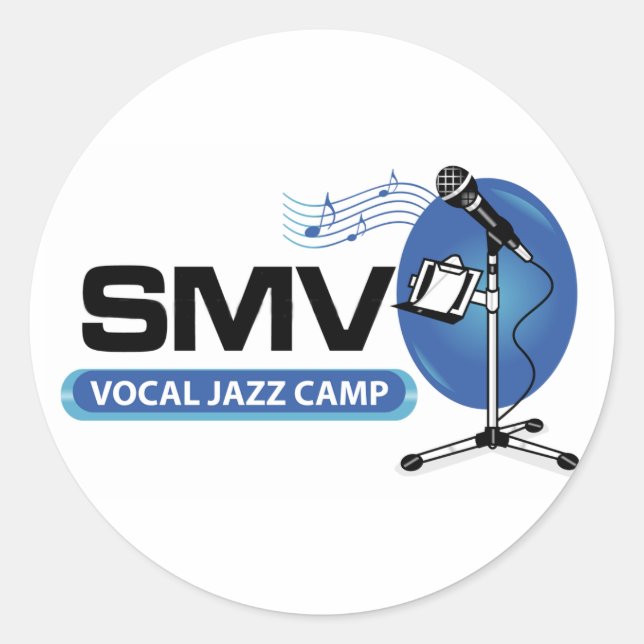 SMV Vocal J Runder Aufkleber (Vorderseite)