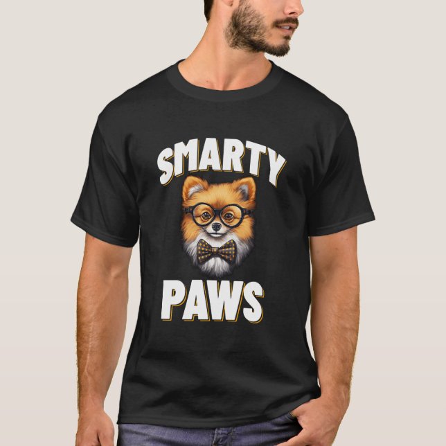 Smy Paws Pomeranian T-Shirt (Vorderseite)