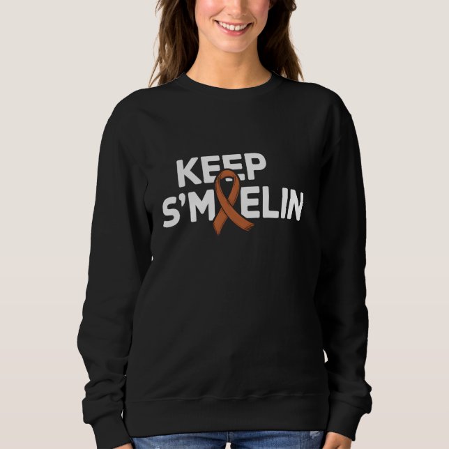Smyelin MS Warrior Multiple Sklerose Awarene behal Sweatshirt (Vorderseite)
