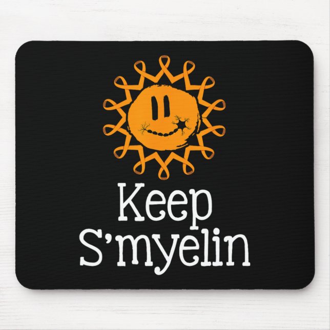 S'myelin Multiple Sklerose Bewusstsein Frau Mousepad (Vorne)