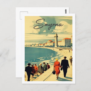 Smyrna Türkei Berühmter Ort für Vintage Postkarte