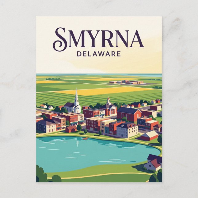 Smyrna USA Postkarte (Vorderseite)