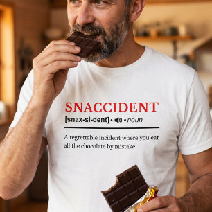 Snaccident - Anpassbare Wörterbuchdefinition T-Shirt