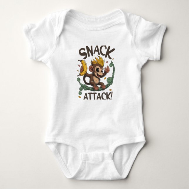 Snack Attack Baby Strampler (Vorderseite)