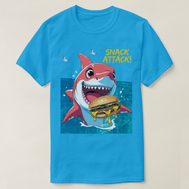 Snack Attack Hai T-Shirt (Design vorne)