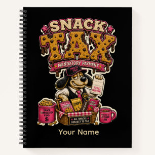 Snack-Attack Pflichtzahlung Personalisiert Notizbuch