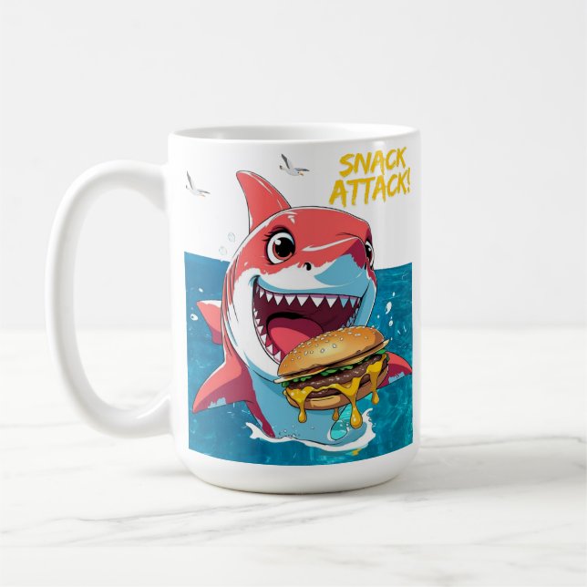 Snack Attack Shark Mug Kaffeetasse (Links)